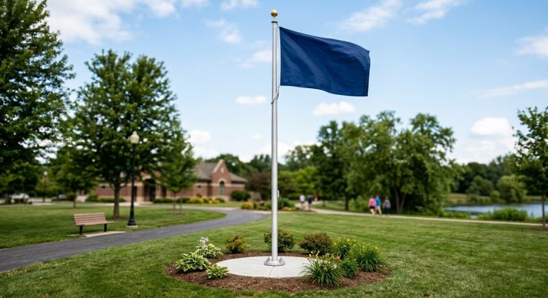 Flagpole Installation in Overland Park, KS