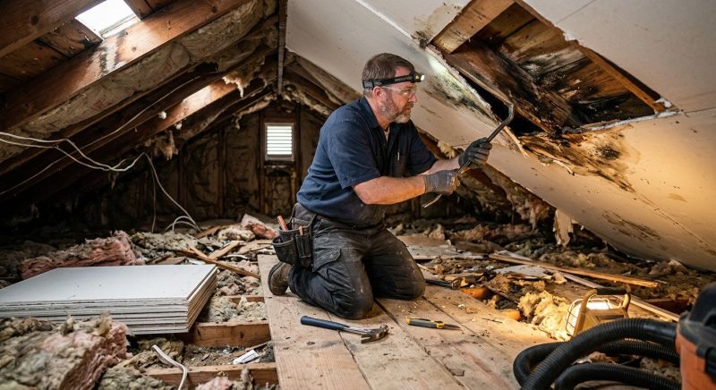 Attic Water Damage Repair in Santa Rosa, CA