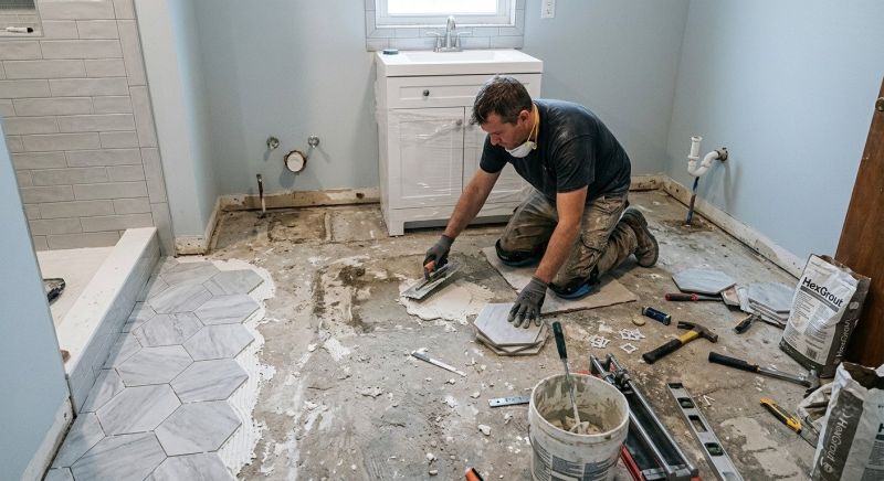 Bathroom Floor Replacement in Denver, CO