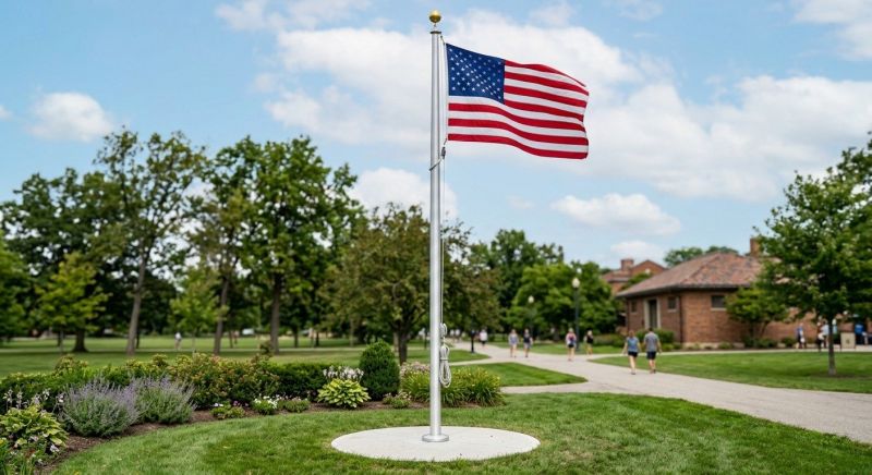 Flagpole Installation in Overland Park, KS