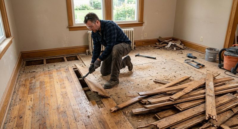 Hardwood Floor Removal in Santa Rosa, CA
