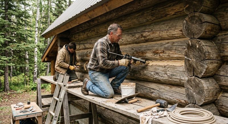 Log Home Repair in Katy, TX