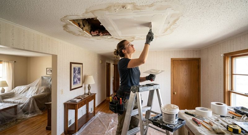 Water Damage Ceiling Repair in Houston, TX